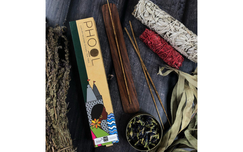 Благовония премиум аромапалочки Phool Чайное дерево Tea Tree 40 шт + подставка_655993a12e8f2.jpeg Благовония премиум аромапалочки Phool Чайное дерево Tea Tree 40 шт + подставка — изображение 1