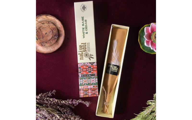 Благовония Native Soul White Sage & Cedar Белый шалфей и кедр_6559932945efb.jpeg Благовония Native Soul White Sage & Cedar Белый шалфей и кедр — изображение 1