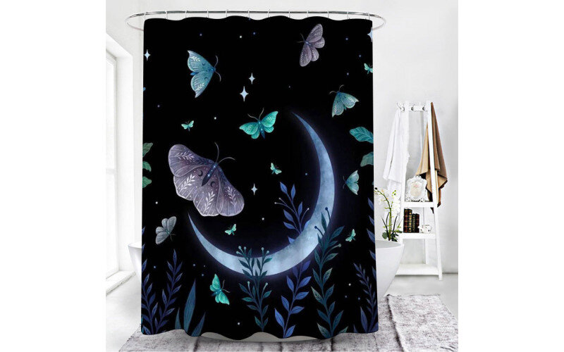 Ночной Мотылек Шторка для ванной_655994ed510dc.jpeg Ночной Мотылек Шторка для ванной — изображение 1
